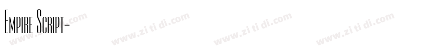 Empire Script字体转换
